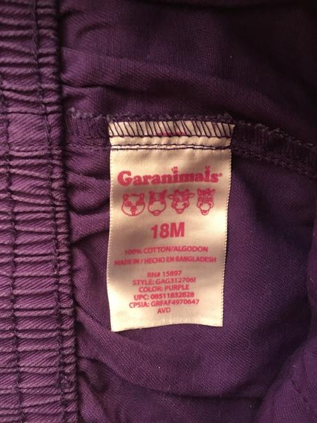 Nohavice garanimals, 86