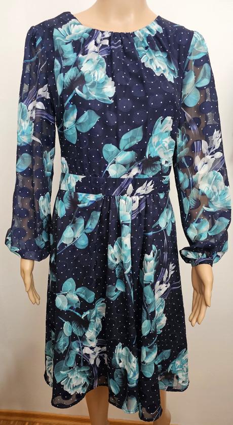 Šaty s kvetmi, orsay,38
