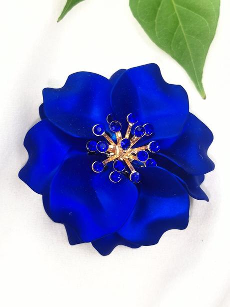 Bijou brigitte - brošňa s modrým okvetím, bijou brigitte