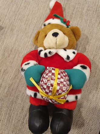Veľký vianočný medvedík - 45 cm,