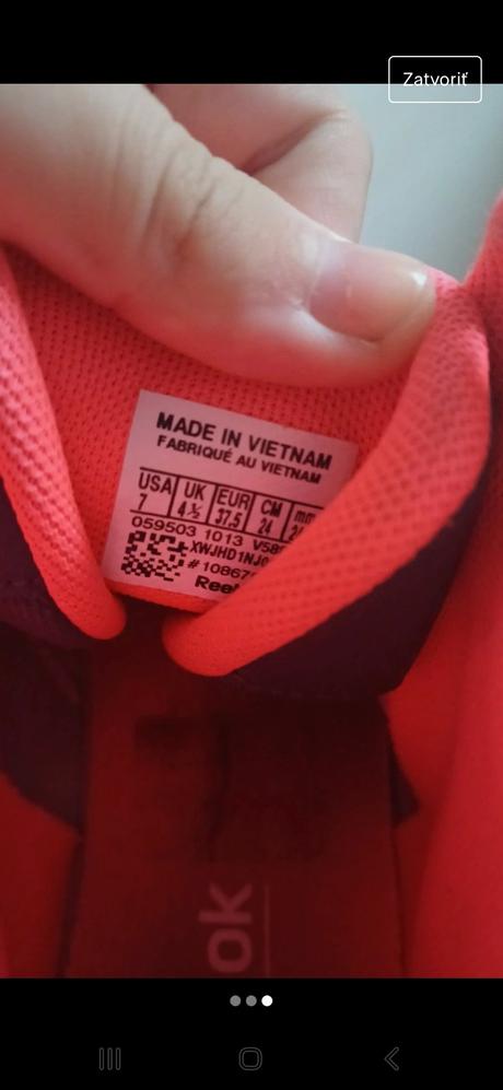 Prechodné topánky, reebok,37