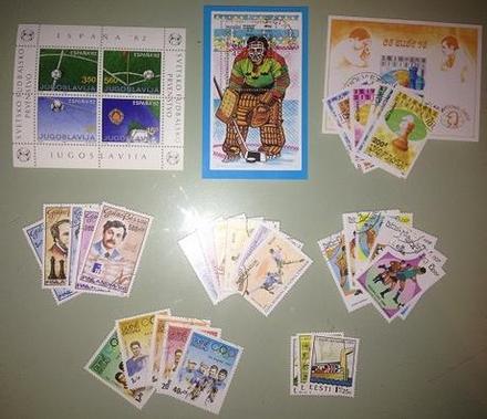 Poštové známky šport,