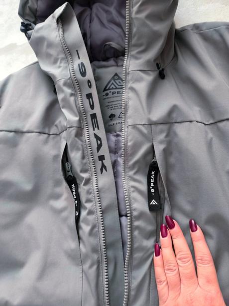 Teplá zimná bunda, s