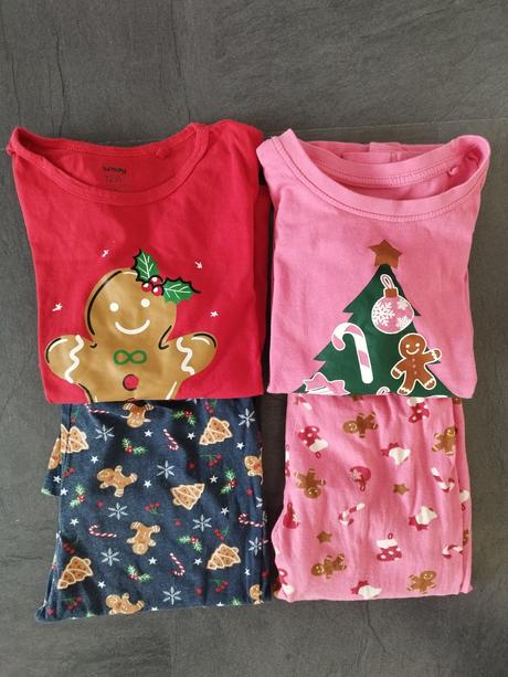 Vianocne pyzamka 7-8r, lupilu,128