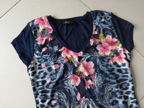 Dámske kvietkované tričko chilien, s