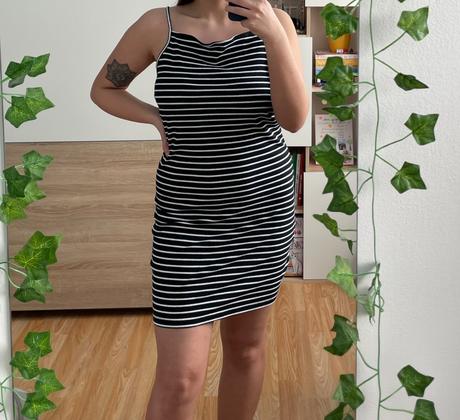 Pásikavé šaty, l / m / xl