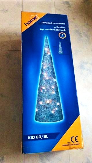 Vianočný kužeľ - lampa, 