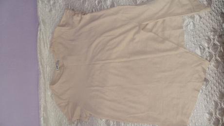 Krémové tričko na boku s jemným zastrihnutím, new yorker,xl