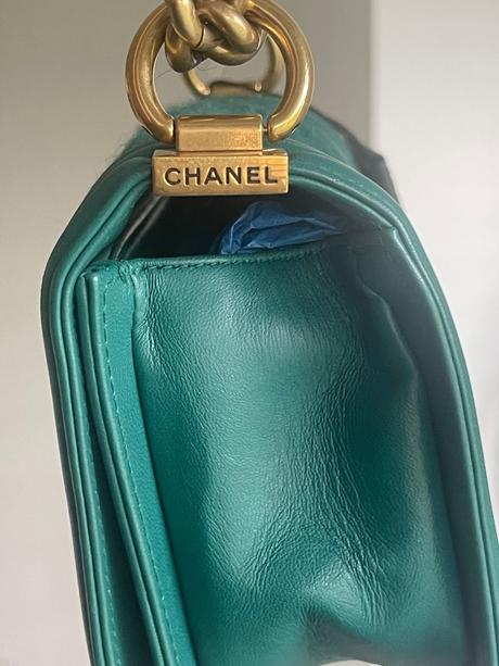 Chanel boy small emerald tweed, chanel