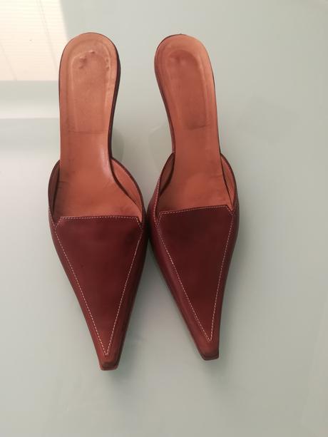 Talianske kožené šľapky, topánky, 39
