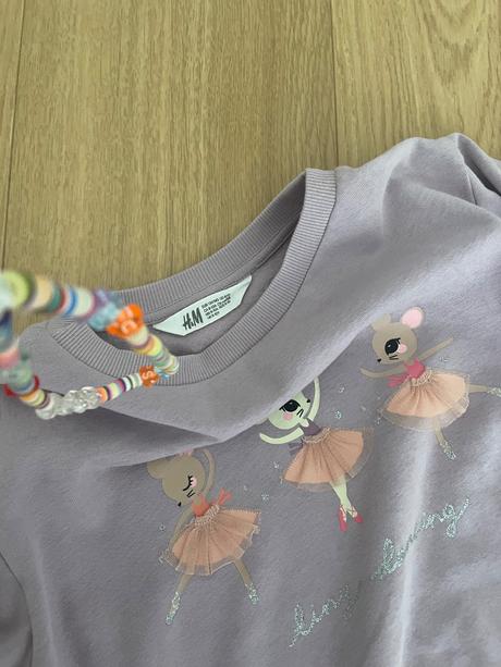 Mikinka s baletkami, h&m,134