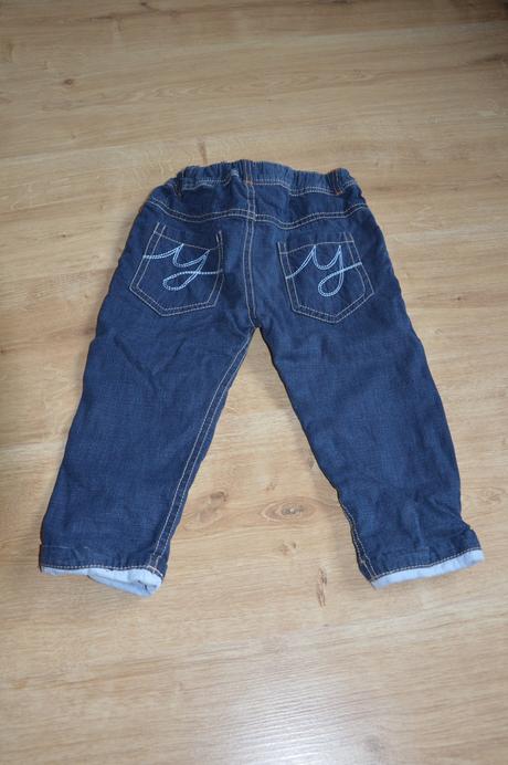 Zateplené rifle 12-18mes, okay,86