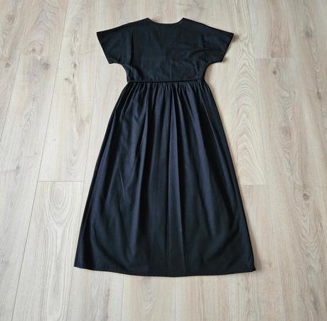 Dlhé zavinovacie ľanovo bavlnené šaty, 38 / 40 / l / m