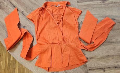 Zavinovacia blúzka s mašľou, zara,s