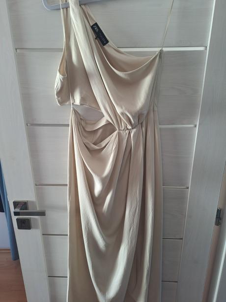 Béžové letné šaty zara, zara,l