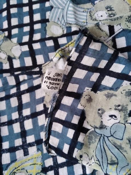 Bavlnená šatka - mackovia, baby mac