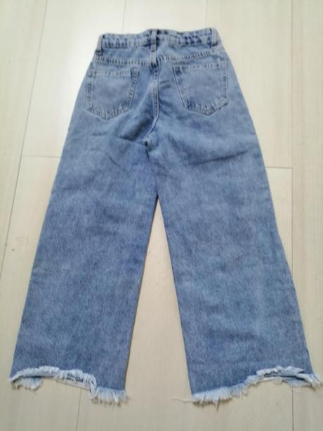 Rifle pre dievčatka siroke roztrhane vel. 128, 128