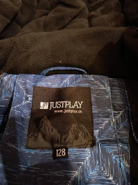 Zimná bunda s kapucňou, just play,128
