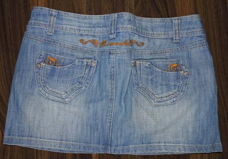 Rifľová mini suknička, s