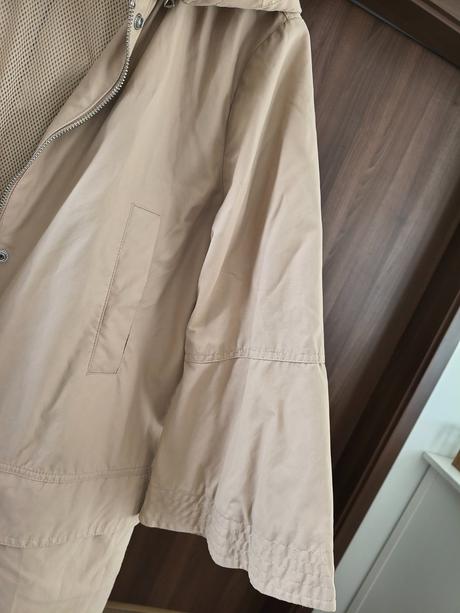 Benetton prechodná bavlnená parka s 3/4 rukávom m, benetton,m