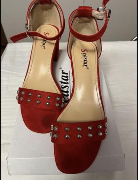 Cervene sandále, 41