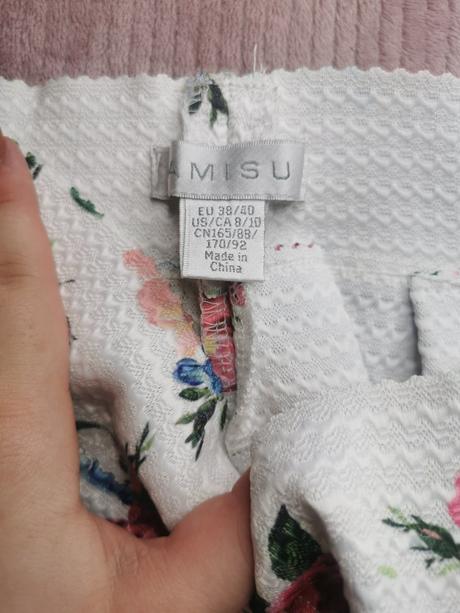 Sukňa s kvetinkami, amisu,38