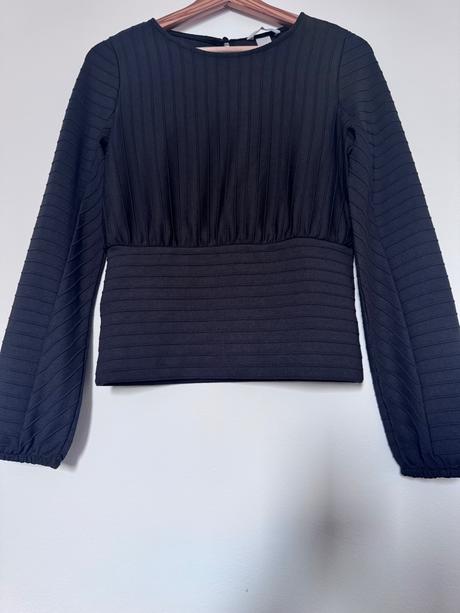 H&m elegantný top s dlhým rukávom, h&m,xs