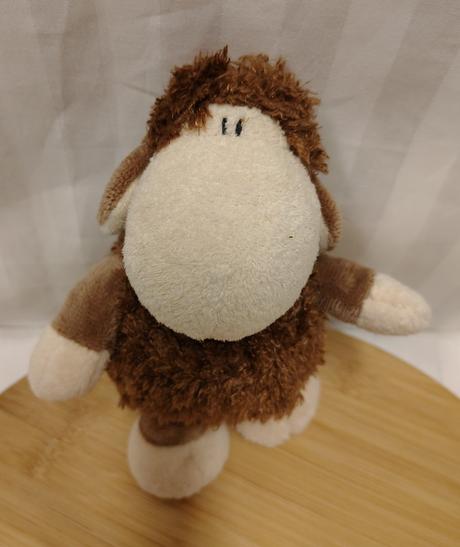 Plyšová hnedo krémová ovečka, sheepworld, 16 cm, 