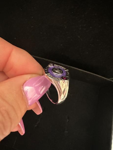 Strieborný prsteň fialový cosmic ts 7, thomas sabo