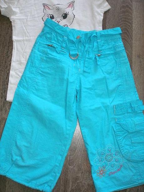 Široké 3/4 nohavice, kids fashion,116