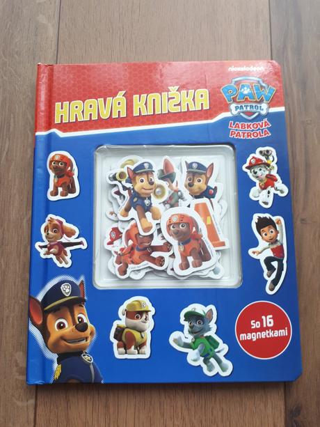 Kniha labková patrola s magnetkami,