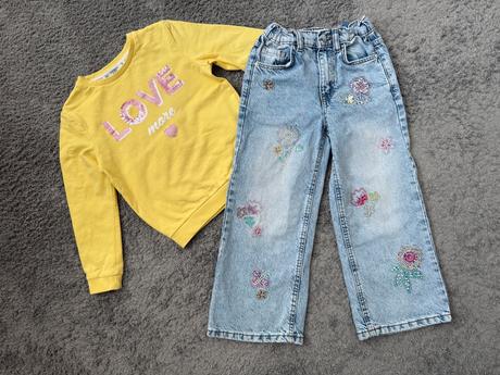 Široké rifle a mikinka v.110/116, terranova,110