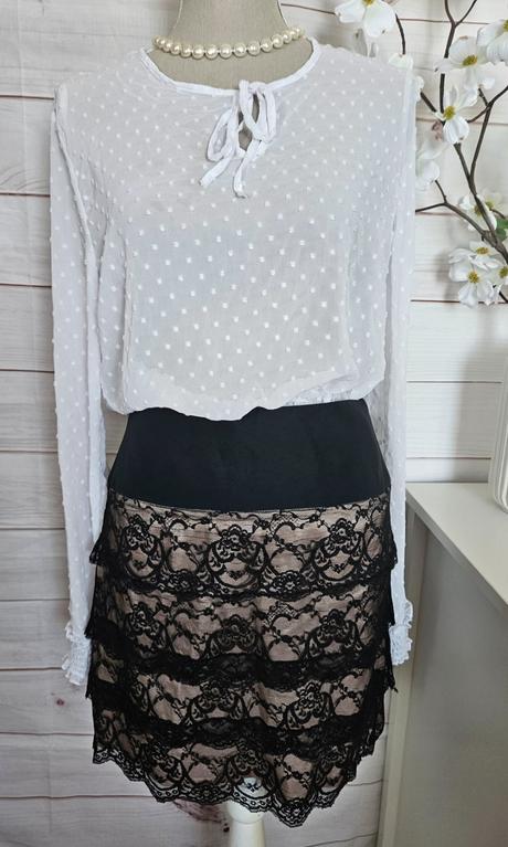 Krásna čipková sukňa mango, mango,38