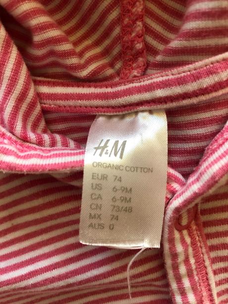 Tenšia mikina, h&m,74