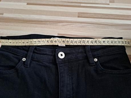 Čierne skinny/obtiahnuté džínsy h&m, h&m,36