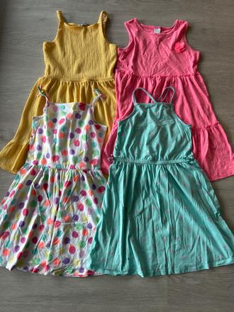 Dievcenske bavlnene saty vel. 134, palomino,134