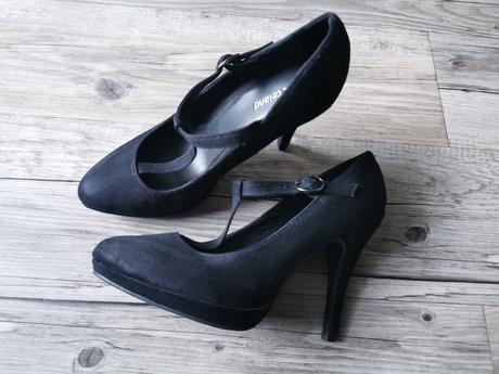 Čierne semišové lodičky graceland, graceland,36