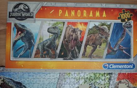 Puzzle jurský svet panorama 1000, 