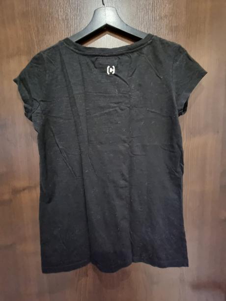 Čierne tričko cropp, l