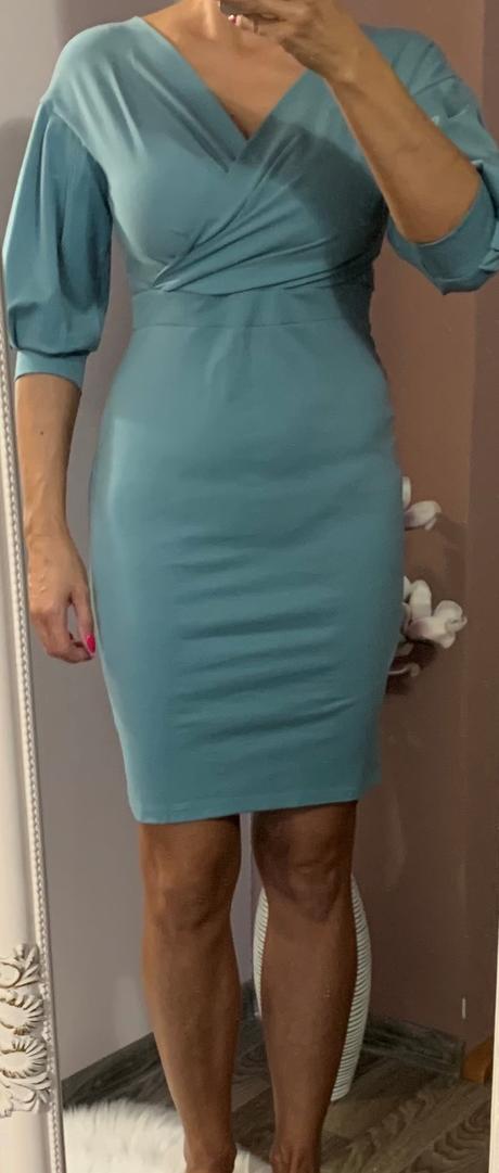 Šaty s nazberanými rukávmi zn. magenta, m / s