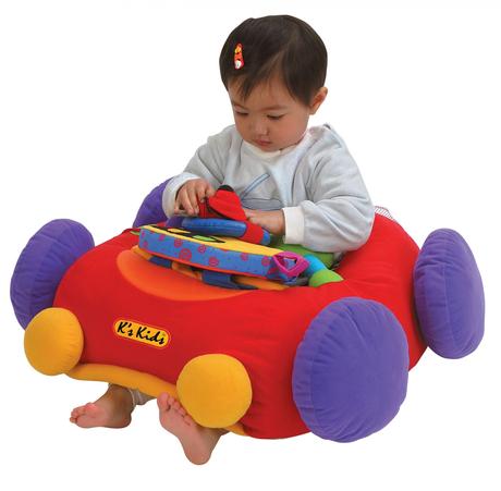 Veľké látkové  auto  s hrajucim a svietiaceim pane, 