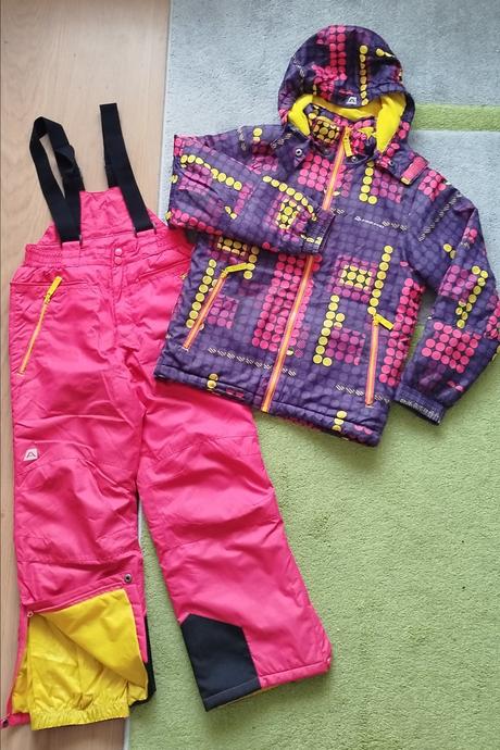 Oteplovačky + vetrovka, suprava, alpine pro,140