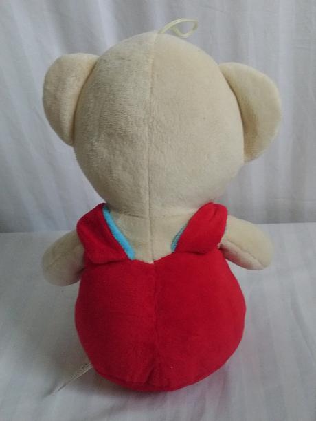 Plyšový farebný macko s nohavicami, 40 cm,