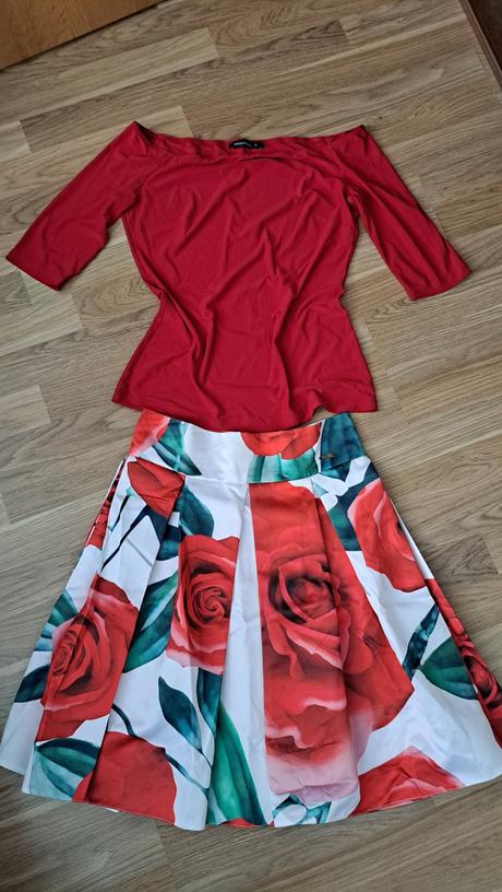 Sukna a tricko na svadbu c.38, m