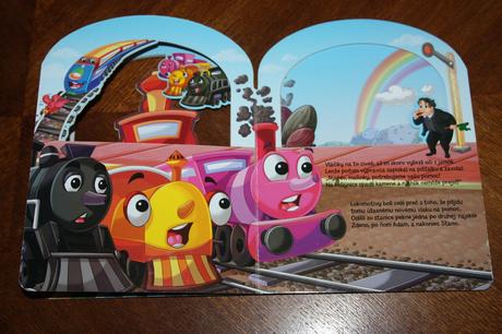 Kniha s okienkami - veselé mašinky,