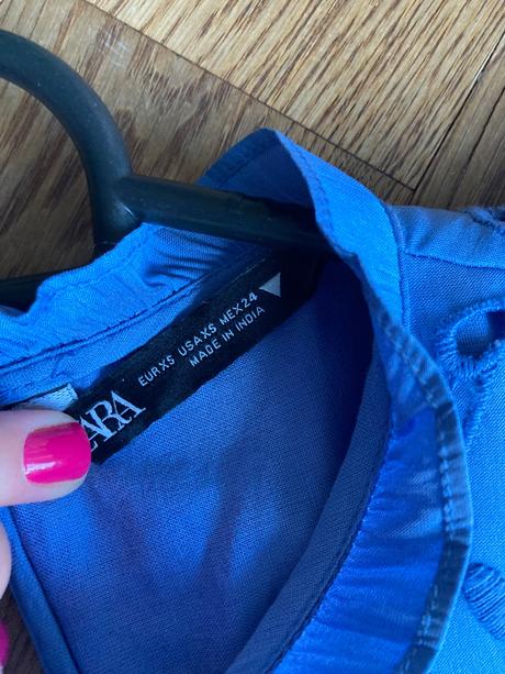 Vyšívané saty top stav, zara,xs