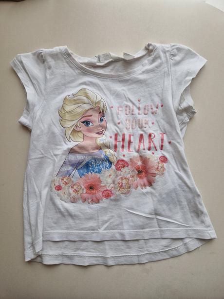 Elsa tričko 98/104, h&m,98