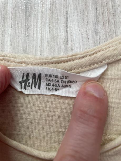 Letné nohavice+ tričko hm 110, h&m,110