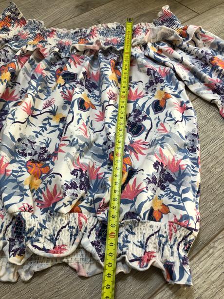 Kvetované tricko cez ramena, reserved,s