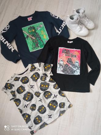 Mikina+natelnik+tričko, lego,122